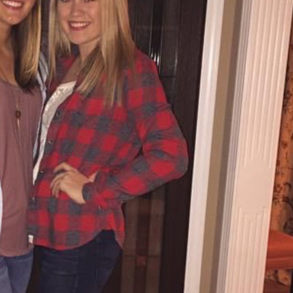 Red and grey flannel